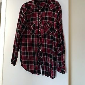 Red and black  Plaid shirt